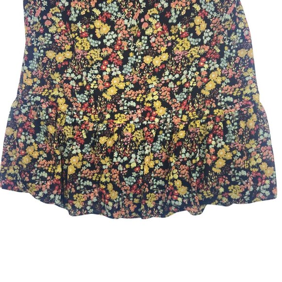 Madewell Dolman-Sleeve Ruffle-Hem Midi Dress in Flower Garden Summer - Picture 6 of 10